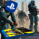 An image from Cyberpunk 2077 depicting a medic with the PlayStation logo for a head trying to resuscitate a PS4 copy of Cyberpunk 2077.